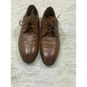 𝅺bostonian Mens‎ Dress Shoes10 Brown Leather Split Toe Lace Up Business Casual